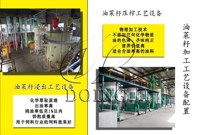 想上菜籽油加工项目?小榨浓香和浸出精炼,选哪条线先想清楚三件事